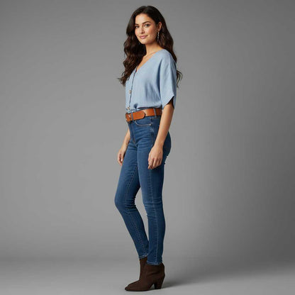 Camicetta Elegante Donna | Top in Cotone con Scollo a V