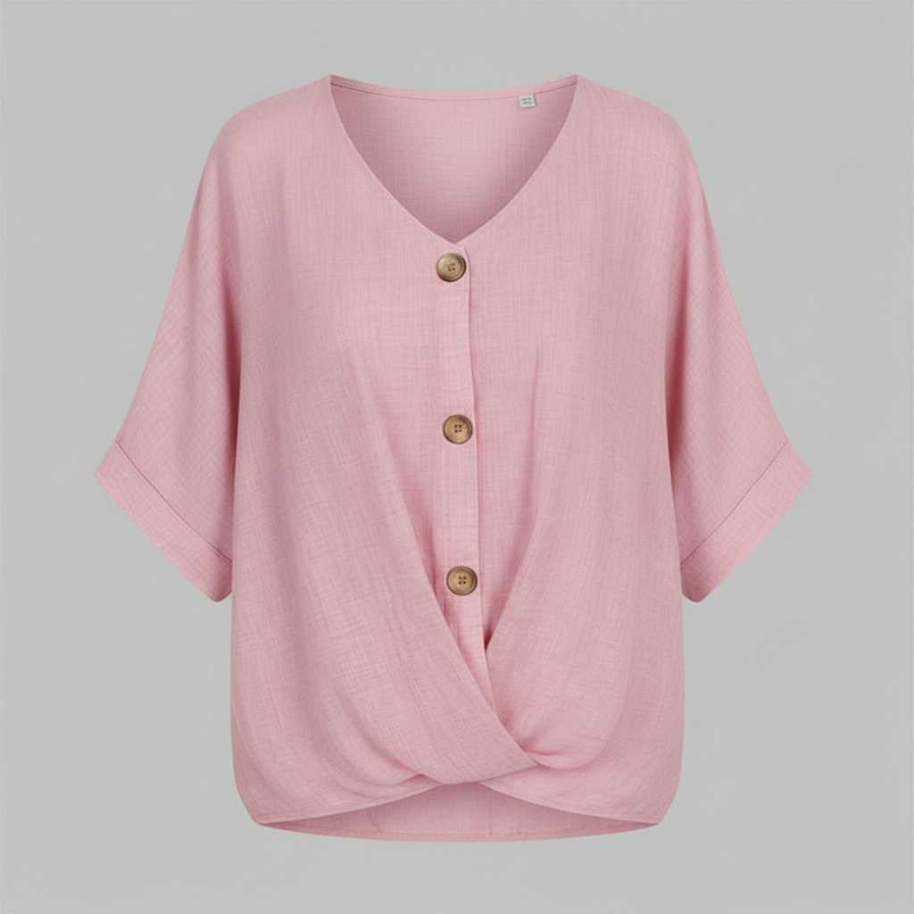 Camicetta Elegante Donna | Top in Cotone con Scollo a V