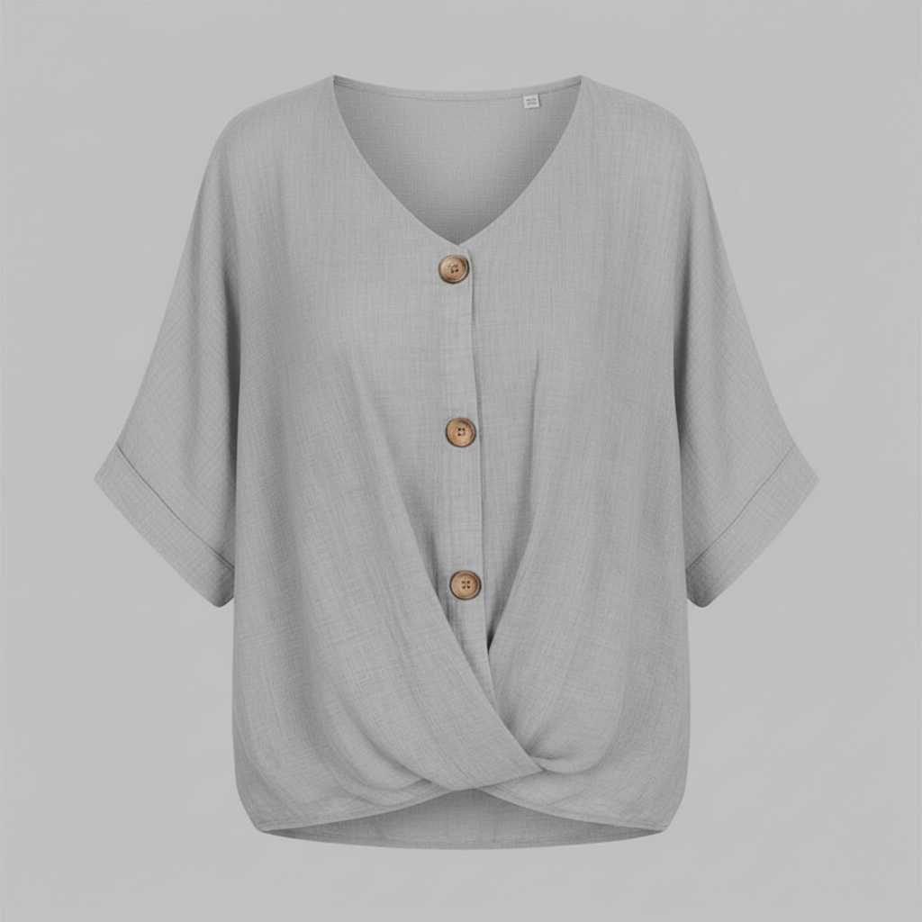 Camicetta Elegante Donna | Top in Cotone con Scollo a V