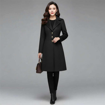 Cappotto Elegante da Donna | Cappotto in Misto Lana