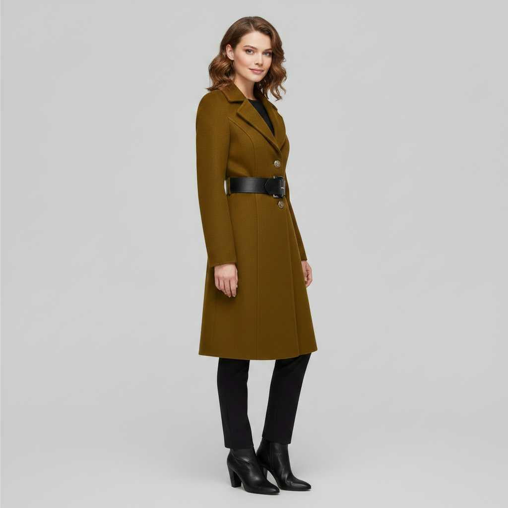 Cappotto Elegante da Donna | Cappotto in Misto Lana