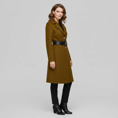 Cappotto Elegante da Donna | Cappotto in Misto Lana