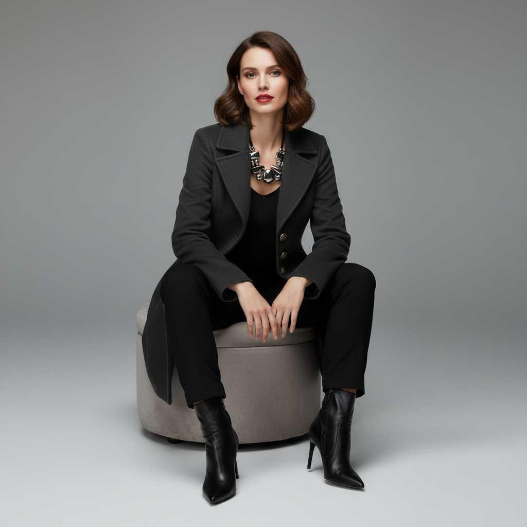 Cappotto Elegante da Donna | Cappotto in Misto Lana