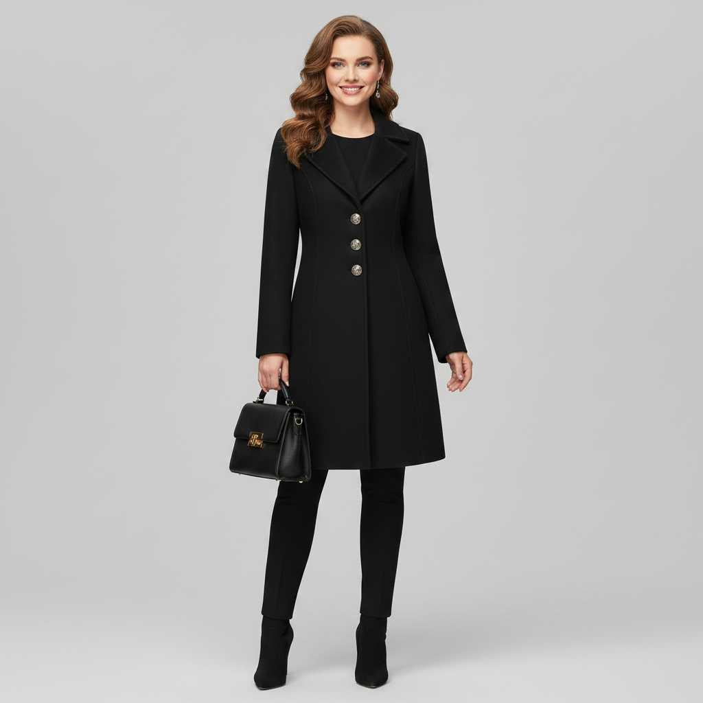 Cappotto Elegante da Donna | Cappotto in Misto Lana