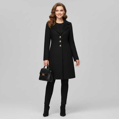 Cappotto Elegante da Donna | Cappotto in Misto Lana