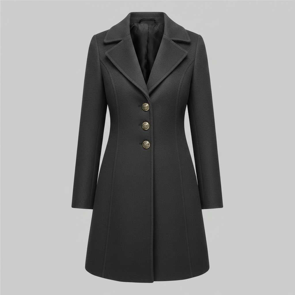 Cappotto Elegante da Donna | Cappotto in Misto Lana