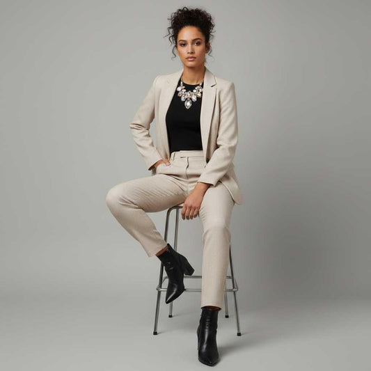 Pantaloni Eleganti Donna Bianca | Pantaloni da Donna